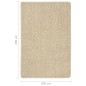 vidaXL Shaggy-Teppich Creme 200x290 cm Rutschfest vidaXL Shaggy-Teppich Creme 200x290 cm Rutschfest