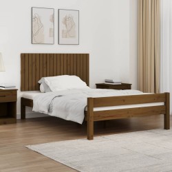 vidaXL Wand-Kopfteil Honigbraun 127,5x3x60 cm Massivholz Kiefer