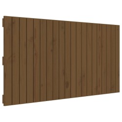 vidaXL Wand-Kopfteil Honigbraun 127,5x3x60 cm Massivholz Kiefer