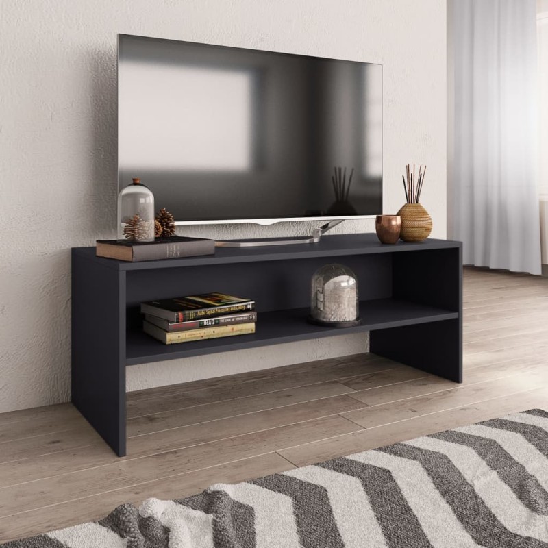 VidaXL TV-Schrank Grau 100x40x40 cm Holzwerkstoff VidaXL TV-Schrank Grau 100x40x40 cm Holzwerkstoff