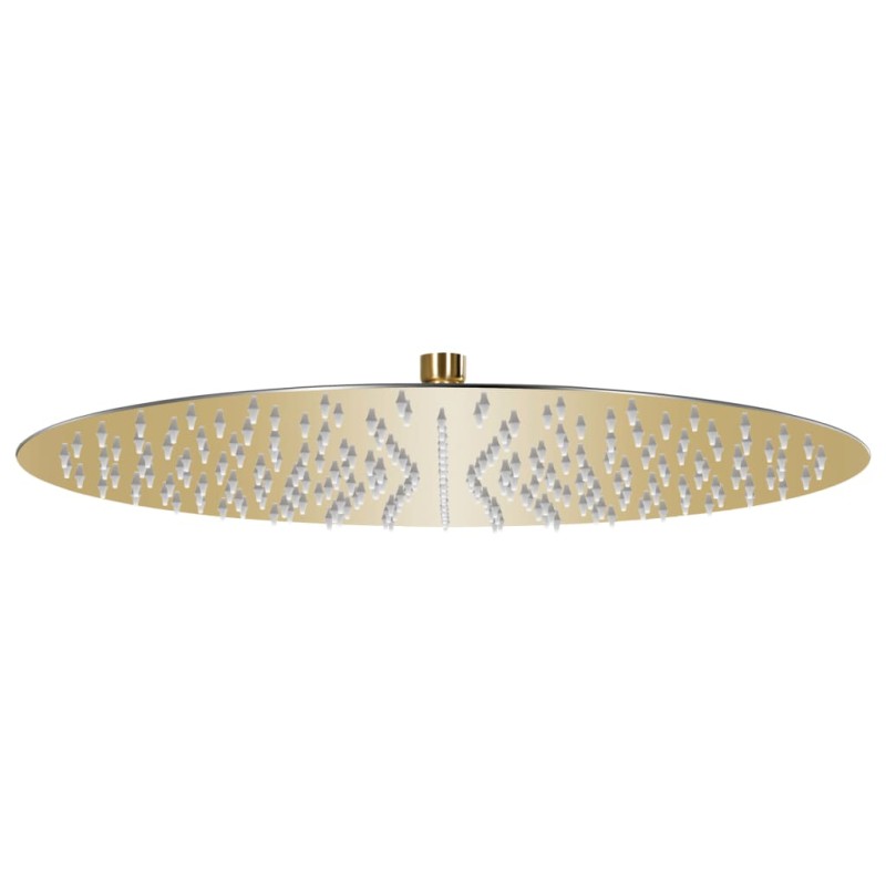 vidaXL Regenbrause Edelstahl 40 cm Rund Golden vidaXL Regenbrause Edelstahl 40 cm Rund Golden