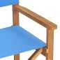 vidaXL Regiestühle 2 Stk. Klappbar Blau Massivholz Teak vidaXL Regiestühle 2 Stk. Klappbar Blau Massivholz Teak
