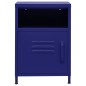 vidaXL Nachttisch Marineblau 35x35x51 cm Stahl vidaXL Nachttisch Marineblau 35x35x51 cm Stahl