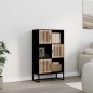 vidaXL Highboard Schwarz 70x35x125 cm Holzwerkstoff vidaXL Highboard Schwarz 70x35x125 cm Holzwerkstoff
