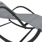 vidaXL Schaukelliegen 2 Stk. Grau Stahl und Textilene vidaXL Schaukelliegen 2 Stk. Grau Stahl und Textilene