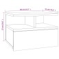 vidaXL Hängender Nachttisch Betongrau 40x31x27 cm Holzwerkstoff vidaXL Hängender Nachttisch Betongrau 40x31x27 cm Holzwerkstoff