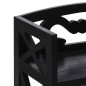 vidaXL Badezimmerschrank Schwarz 46x24x116 cm Paulownia Holz vidaXL Badezimmerschrank Schwarz 46x24x116 cm Paulownia Holz