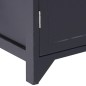 vidaXL Badezimmerschrank Schwarz 46x24x116 cm Paulownia Holz vidaXL Badezimmerschrank Schwarz 46x24x116 cm Paulownia Holz