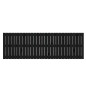 vidaXL Wand-Kopfteil Schwarz 185x3x60 cm Massivholz Kiefer