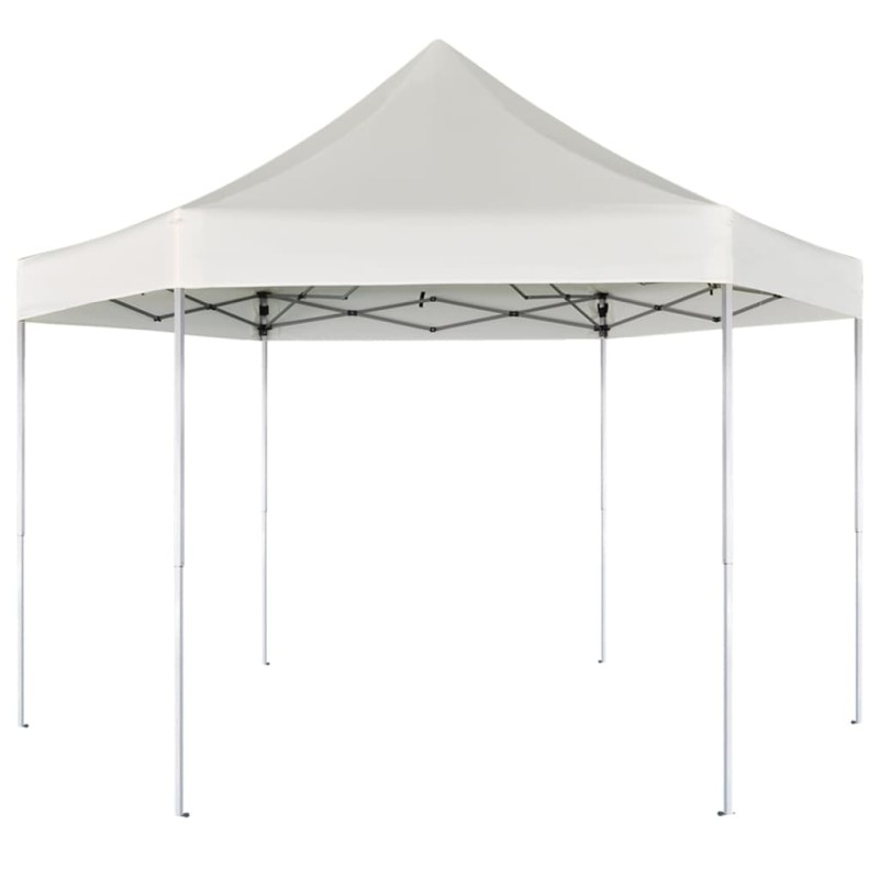 vidaXL Pop-Up-Partyzelt Hexagonal Faltbar Cremeweiß 3,6x3,1 m vidaXL Pop-Up-Partyzelt Hexagonal Faltbar Cremeweiß 3,6x3,1 m