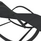 Schaukelliegen 2 Stk. Schwarz Stahl und Textilene Schaukelliegen 2 Stk. Schwarz Stahl und Textilene