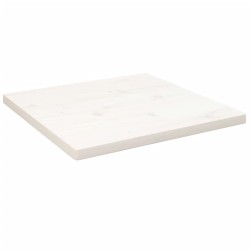vidaXL Tischplatte Weiß 40x40x2,5 cm Massivholz Kiefer Quadratisch