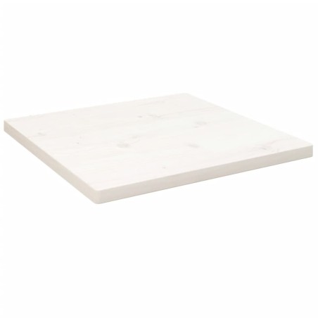 vidaXL Tischplatte Weiß 40x40x2,5 cm Massivholz Kiefer Quadratisch
