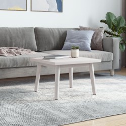 vidaXL Tischplatte Weiß 40x40x2,5 cm Massivholz Kiefer Quadratisch