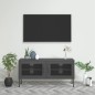 vidaXL TV-Schrank Anthrazit 105x35x50 cm Stahl vidaXL TV-Schrank Anthrazit 105x35x50 cm Stahl