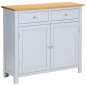 vidaXL Sideboard 90x33,5x83 cm Massivholz Eiche vidaXL Sideboard 90x33,5x83 cm Massivholz Eiche