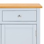 vidaXL Sideboard 90x33,5x83 cm Massivholz Eiche vidaXL Sideboard 90x33,5x83 cm Massivholz Eiche