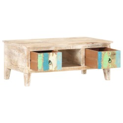 vidaXL Couchtisch 100x55x40 cm Raues Akazienholz