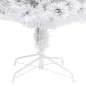 vidaXL Künstlicher Weihnachtsbaum mit LED Weiß 240 cm Glasfaser vidaXL Künstlicher Weihnachtsbaum mit LED Weiß 240 cm Glasfaser