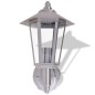 vidaXL Außenwandlampe Laterne Aufrecht Edelstahl vidaXL Außenwandlampe Laterne Aufrecht Edelstahl