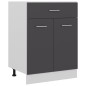 vidaXL Schubunterschrank Grau 60x46x81,5 cm Holzwerkstoff vidaXL Schubunterschrank Grau 60x46x81,5 cm Holzwerkstoff