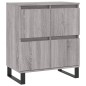 vidaXL Sideboards 3 Stk. Grau Sonoma Holzwerkstoff vidaXL Sideboards 3 Stk. Grau Sonoma Holzwerkstoff
