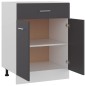 vidaXL Schubunterschrank Grau 60x46x81,5 cm Holzwerkstoff vidaXL Schubunterschrank Grau 60x46x81,5 cm Holzwerkstoff