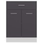 vidaXL Schubunterschrank Grau 60x46x81,5 cm Holzwerkstoff vidaXL Schubunterschrank Grau 60x46x81,5 cm Holzwerkstoff