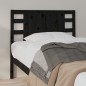 vidaXL Kopfteil Schwarz 106x4x100 cm Massivholz Kiefer