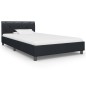 vidaXL Bettgestell Schwarz Kunstleder 90 x 200 cm vidaXL Bettgestell Schwarz Kunstleder 90 x 200 cm