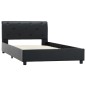 vidaXL Bettgestell Schwarz Kunstleder 90 x 200 cm vidaXL Bettgestell Schwarz Kunstleder 90 x 200 cm
