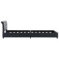 vidaXL Bettgestell Schwarz Kunstleder 90 x 200 cm vidaXL Bettgestell Schwarz Kunstleder 90 x 200 cm