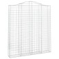 vidaXL Gabione mit Hochbogen 200x30x220/240 cm Verzinktes Eisen vidaXL Gabione mit Hochbogen 200x30x220/240 cm Verzinktes Eisen