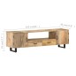 vidaXL TV-Schrank 160x30x45 cm Massivholz Mango vidaXL TV-Schrank 160x30x45 cm Massivholz Mango