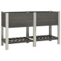 vidaXL Garten-Hochbeet mit Ablage 150x50x90 cm WPC Grau vidaXL Garten-Hochbeet mit Ablage 150x50x90 cm WPC Grau