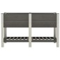 vidaXL Garten-Hochbeet mit Ablage 150x50x90 cm WPC Grau vidaXL Garten-Hochbeet mit Ablage 150x50x90 cm WPC Grau