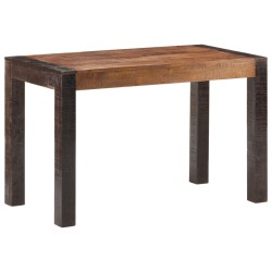 vidaXL Esstisch 120x60x76 cm Raues Mango-Massivholz 