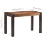 vidaXL Esstisch 120x60x76 cm Raues Mango-Massivholz vidaXL Esstisch 120x60x76 cm Raues Mango-Massivholz