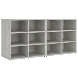 vidaXL Schuhregale 2 Stk. Betongrau 52,5x30x50 cm