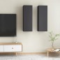 vidaXL TV-Schränke 2 Stk. Grau 30,5x30x90 cm Holzwerkstoff vidaXL TV-Schränke 2 Stk. Grau 30,5x30x90 cm Holzwerkstoff