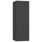 vidaXL TV-Schränke 2 Stk. Grau 30,5x30x90 cm Holzwerkstoff vidaXL TV-Schränke 2 Stk. Grau 30,5x30x90 cm Holzwerkstoff