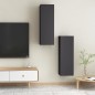 vidaXL TV-Schränke 2 Stk. Grau 30,5x30x90 cm Holzwerkstoff vidaXL TV-Schränke 2 Stk. Grau 30,5x30x90 cm Holzwerkstoff
