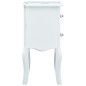 vidaXL Nachttisch Weiß und Braun 43 x 32 x 65 cm MDF vidaXL Nachttisch Weiß und Braun 43 x 32 x 65 cm MDF