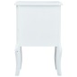 vidaXL Nachttisch Weiß und Braun 43 x 32 x 65 cm MDF vidaXL Nachttisch Weiß und Braun 43 x 32 x 65 cm MDF