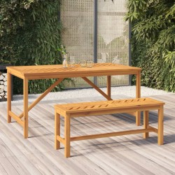 vidaXL Gartenbank 110 cm Massivholz Akazie