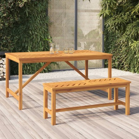vidaXL Gartenbank 110 cm Massivholz Akazie