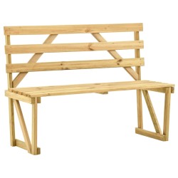 vidaXL Gartenbank 120 cm Imprägniertes Kiefernholz	