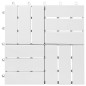 vidaXL Terrassenfliesen 10 Stk. Weiß 30x30 cm Massivholz Akazie vidaXL Terrassenfliesen 10 Stk. Weiß 30x30 cm Massivholz Akazie