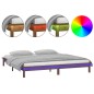 vidaXL Massivholzbett mit LEDs Honigbraun 140x190 cm vidaXL Massivholzbett mit LEDs Honigbraun 140x190 cm