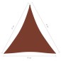 vidaXL Sonnensegel Oxford-Gewebe Dreieckig 4x4x4 m Terracotta-Rot